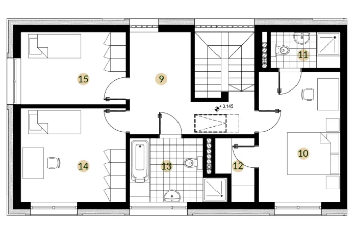 PLAN PIĘTRO - CICHY ZAKĄTEK